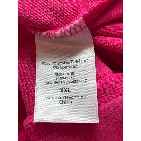 Juicy Couture Hot Pink Velour Y2K Style Hoodie Rhinestone Back Zip Jacket XL NWT - Picture 10 of 13